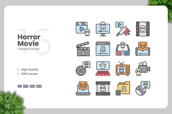 Horror Movie Icons: A Versatile Design Resource for Creators