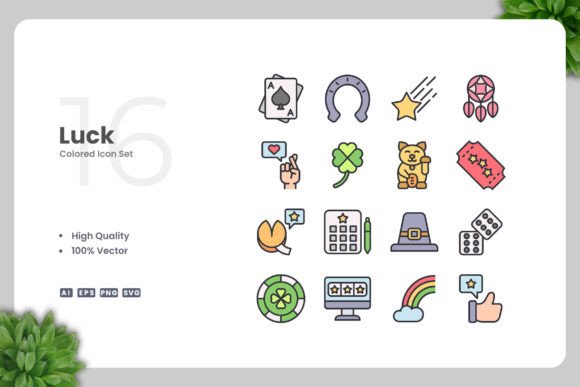 Luck Colored Icon: A Versatile Design for Every Project
