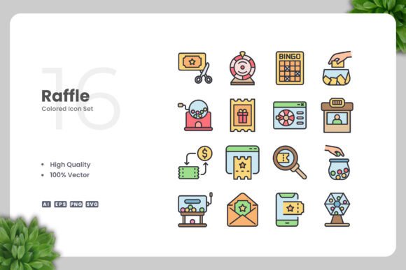 Raffle Colored Icons: A Smart Choice for Flexible Visual Communication