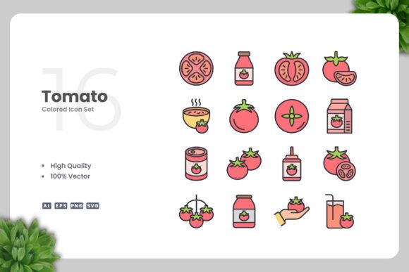 Tomato Colored Icons: Strategic Use of a Simple, Bold Design Resource