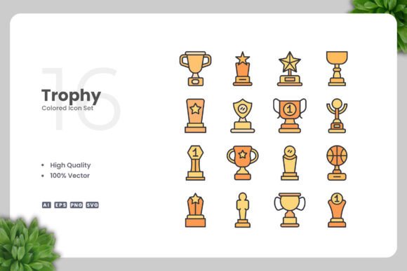 Trophy Colored Icons: Simple, Clean Design That Actually Works Across Every Platform