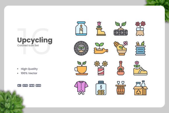 Upcycling Colored Icons: A Versatile Design Resource for Modern Creators