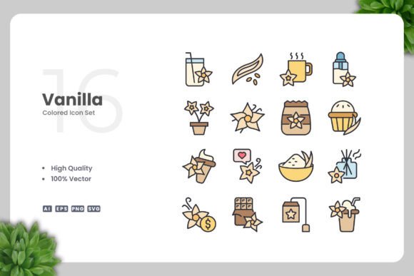 Vanilla Colored Icons for Versatile Design