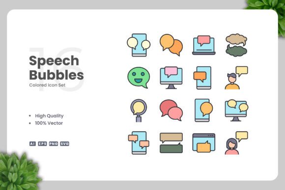 Why Speech Bubbles Colored Icons Are Essential for Modern Visual Communication