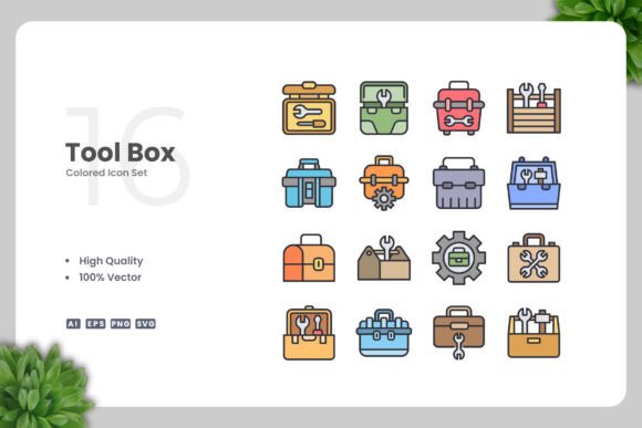 Why Tool Box Colored Icons Elevate Digital and Print Projects